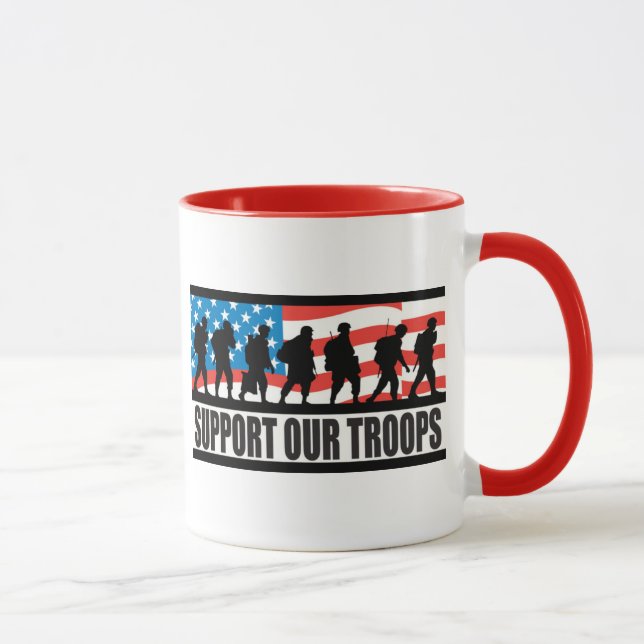 Caneca Apoie nossas tropas (Direita)