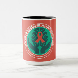 Caneca Apoio à Conscientização da Parkinson