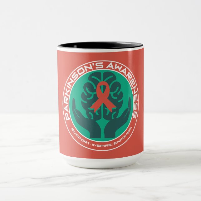 Caneca Apoio à Conscientização da Parkinson (Centro)