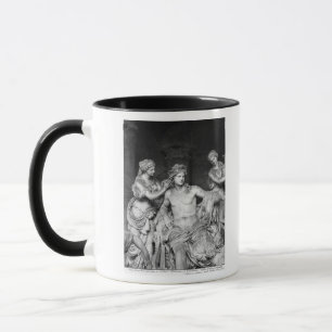 Caneca Apollo tendeu por ninfas no bosque do