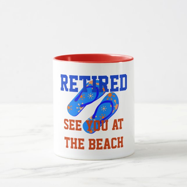 Caneca Aposentado - Vejo Você na Praia (Centro)