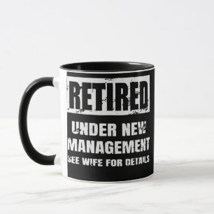 Caneca Aposentadoria Engraçada para Pai ou Marido no Dia