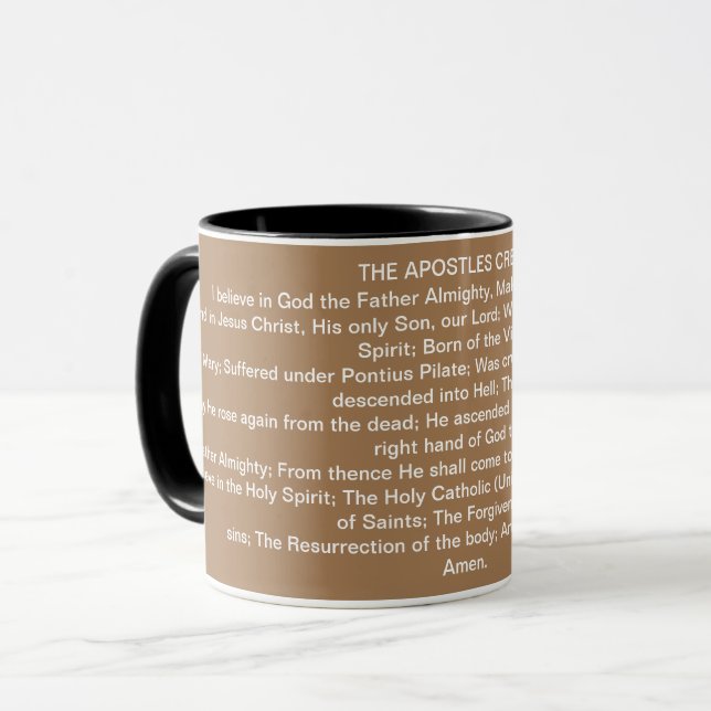 Caneca Apostles' Creed (Frente Esquerda)