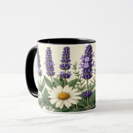 Caneca Apothecary Herbs Mug - Vintage Botanical Medicine 