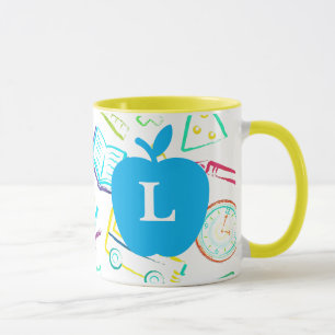 Caneca Apple for the Teacher Custom Monographic Mug