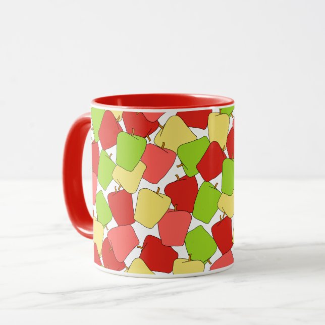 Caneca Apple Jumble Pattern (Frente Esquerda)