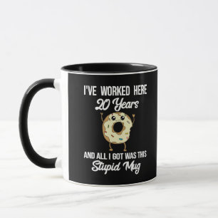 Caneca Apreciação do Aniversário de Trabalho de 20 Ano