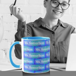 Caneca Apreciação do Professor de Azul Oceano