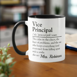 Caneca Apreciação Personalizada de Definição de Vice-Prin