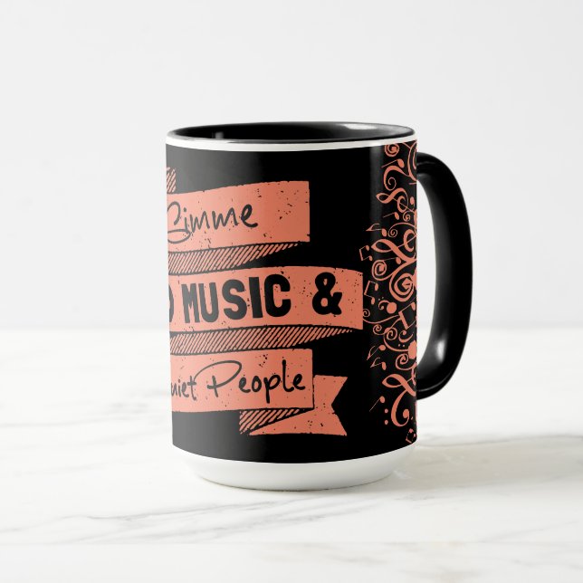 Caneca Apresentamos pessoas sofisticadas de música (Frente Esquerda)