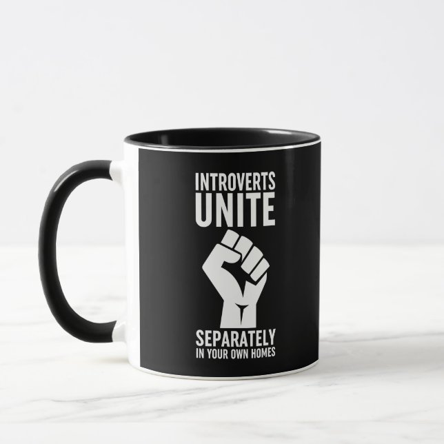 Caneca Apresentamos Unir Separadamente Em Suas Próprias C (Esquerda)
