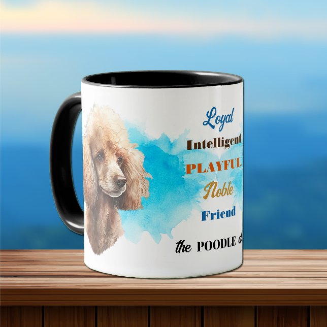 Caneca Apricot Poodle Dog Amigo Real (Criador carregado)