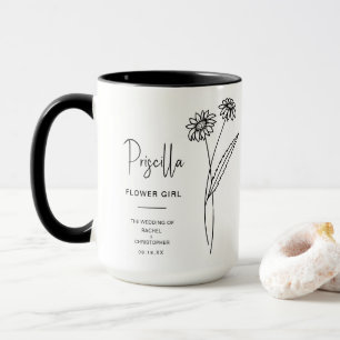 Caneca April Flower Girl   Daisy Birth Flower