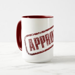 CANECA APROVADO//VERMELHO