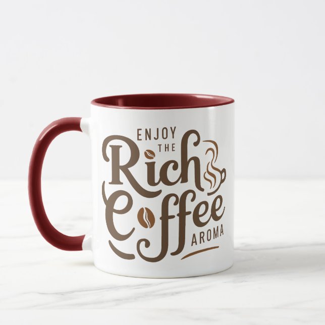 Caneca Aproveite o rico aroma de café (Esquerda)