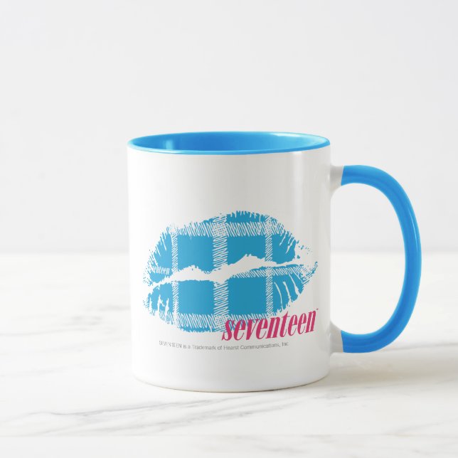 Caneca Aqua da xadrez (Direita)