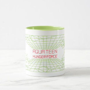 Caneca Aqua Teen Hunter Force Mooninites Logotipo de Jogo