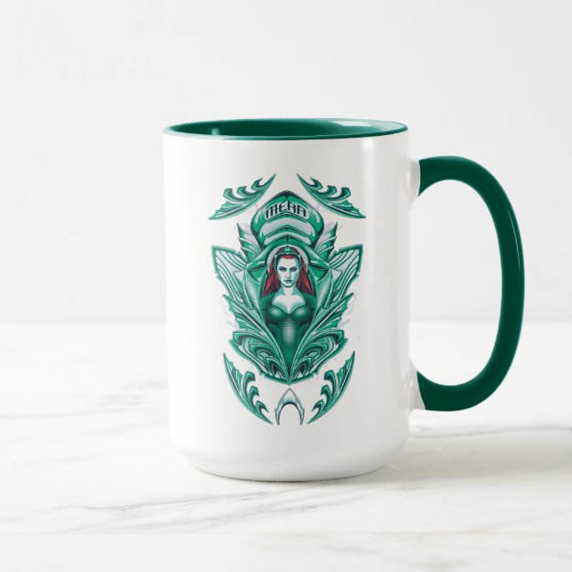 Caneca Aquaman | Gráfico Mera Ornamentado (Direita)