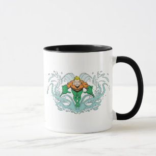 Caneca Aquaman Pulando para a Frente