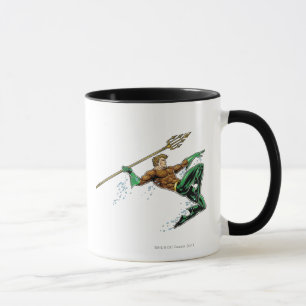 Caneca Aquaman Pulmando com Lança
