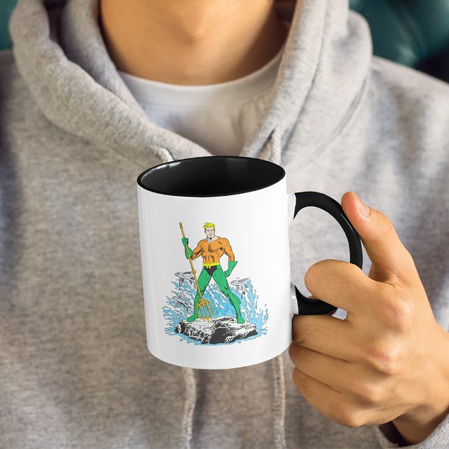 Caneca Aquaman Stands com Pitchfork (Criador carregado)