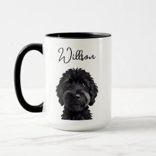 Caneca Aquarela de Cachorro Dachshund Fofo