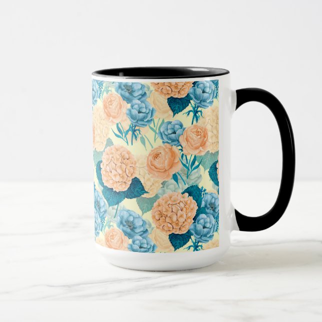 Caneca aquarela de primavera jardim (Direita)