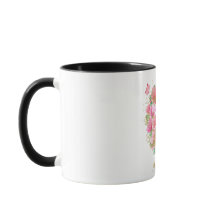 Aquarela Dourada e Monograma Floral Letra A