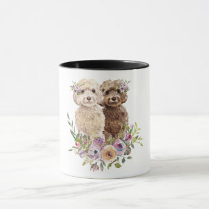 Caneca Aquarela Labradoodle/Goldendoodle