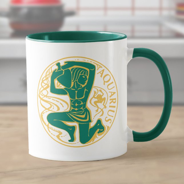 Caneca Aquário Signo do Zodíaco (Criador carregado)