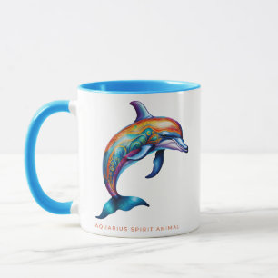 Caneca Aquarius Spirit Animal Dolphin Alebrije Male