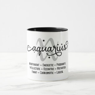 Caneca Aquarius Zodiac Traits