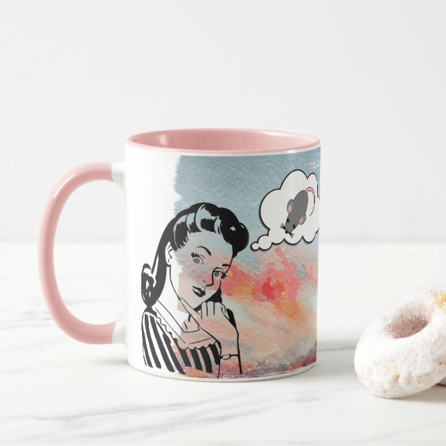 Caneca Aquele Gato Negro (Com Donut)