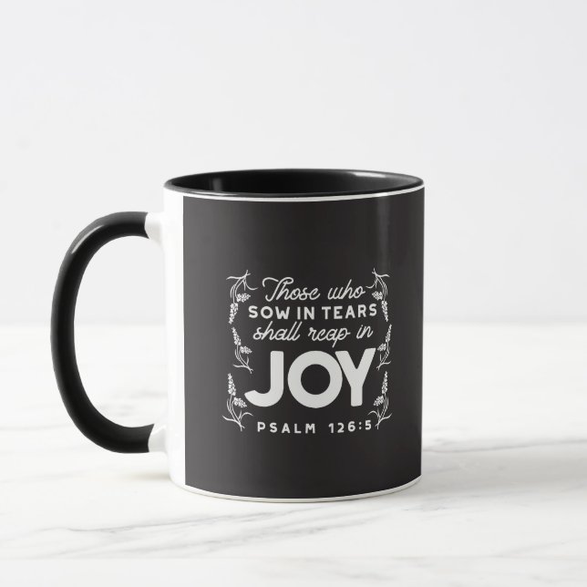 Caneca Aqueles Que Semearam em Lágrimas Colherão em Alegr (Esquerda)