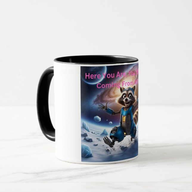 Caneca Aqui está, você deve estar vindo de longe (Frente Esquerda)