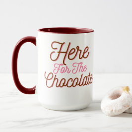 Caneca Aqui para o Chocolate