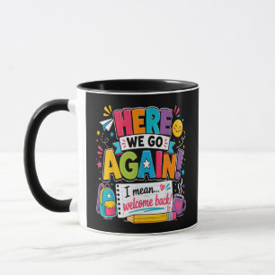 Caneca Aqui Vamos Nós de Novo Quer Dizer Bem-vindo de Vol