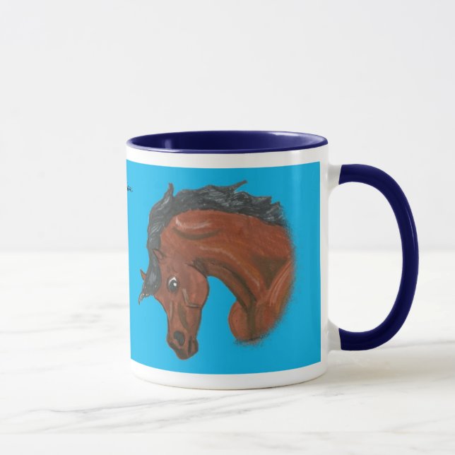 Caneca árabe da arte do cavalo (Direita)