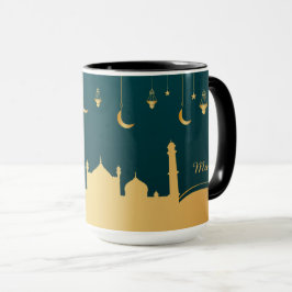 Caneca Árabe islâmico Dourado personalizado