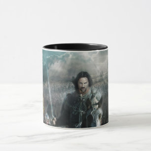 Caneca Aragorn que conduz no cavalo