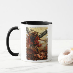 Caneca Archangel Michael com Demônio