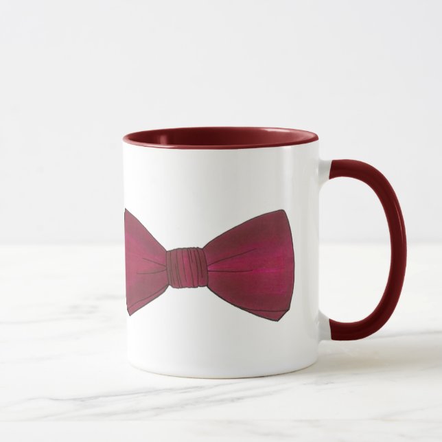 Caneca Arco Burgundy Tie Weding Baile de formatura Bachel (Direita)