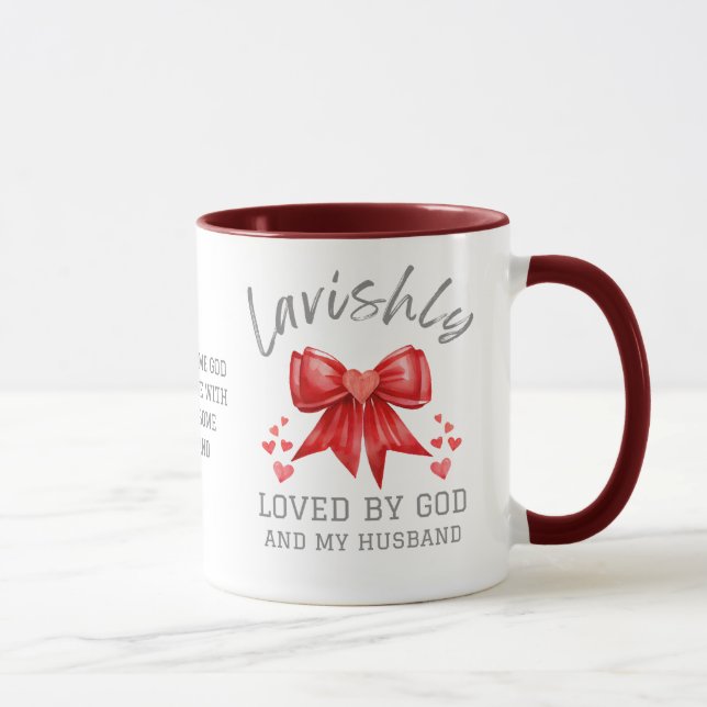 Caneca Arco de coquete LAVISHLY AMADO Namorados cristão (Direita)