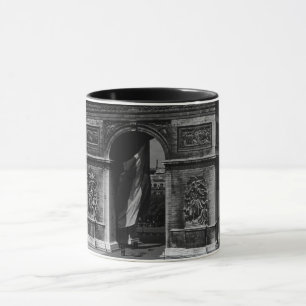 Caneca Arco do Triunfo Vintage França Paris Praça Etoile
