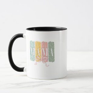 Caneca Arco engraçado Coquette Mama Flores Dia da Mãe