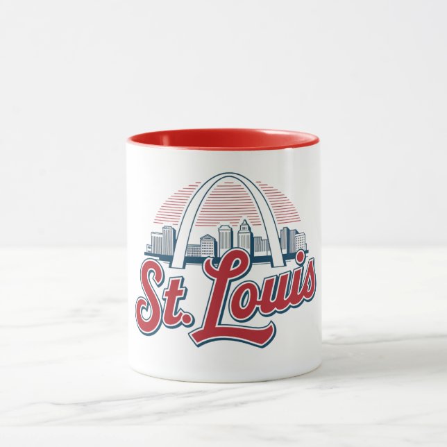 Caneca Arco Gateway de St. Louis, Lembrança Clássica da C (Centro)