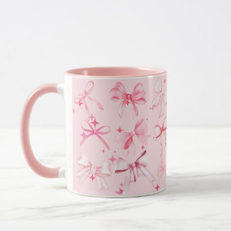 Caneca Arco Impressão Mug Kawaii, de coquete rosa-rosa