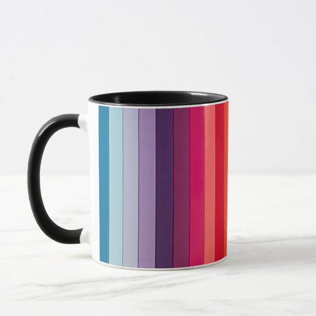 Caneca Arco-Íris com várias cores (Esquerda)