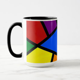 Caneca Arco-Íris Geométrico