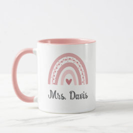 Caneca Arco-Íris Personalizada para Professores